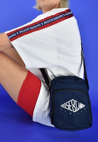 G&G UNISEX NAVY DIAMOND CROSS OVER BAG