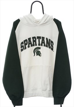 Vintage Michigan State Spartans Spellout Hoodie Mens