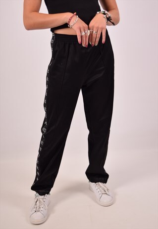 VINTAGE CHAMPION TRACKSUIT TROUSERS BLACK