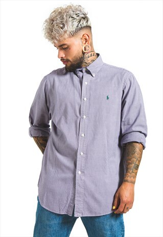 VINTAGE 80S CLASSIC POLO RALPH LAUREN SHIRT/ S6495