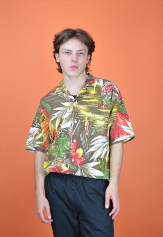 Vintage multicolour graphic HAWAIIAN print shirt