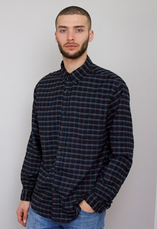 VINTAGE 90S SQUARE PATTERNED SHIRT