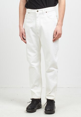 VINTAGE WHITE LEE DENIM JEANS