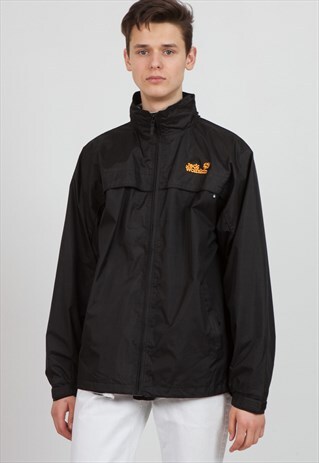 VINTAGE BLACK JACK WOLFSKIN WINDBREAKER RAIN JACKET