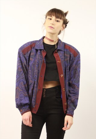 VINTAGE SHIRT BOMBER JACKET