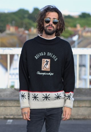 VINTAGE // 80'S // PATTERNED JUMPER
