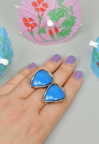 VINTAGE EARRINGS, COLOUR BLOCK