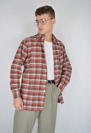 VINTAGE MULTICOLOUR CHECKERED CLASSIC SHIRT