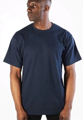 54 Floral Essential Pocket T-Shirt - Navy Blue