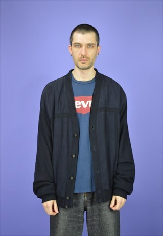 VINTAGE BLUE CLASSIC CARDIGAN JACKET