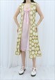 90S VINTAGE BEIGE & CREAM CROCHET CARDIGAN