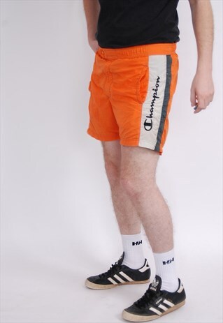 VINTAGE BRIGHT ORANGE CHAMPION SWIMMING SHORTS