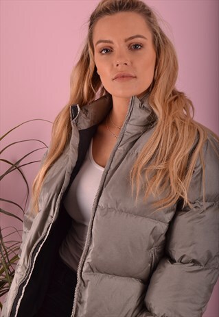 SILVER CALVIN KLEIN PUFFER JACKET GRH2104