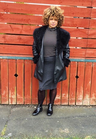 GLAM 90S FAUX FUR COAT