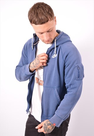 VINTAGE NIKE HOODIE SWEATER BLUE