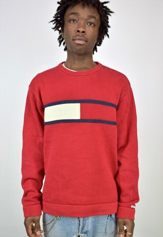 VINTAGE 90'S TOMMY HILFIGER PULLOVER SWEATSHIRT