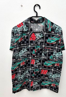 Vintage nascar all over print funky shirt XS