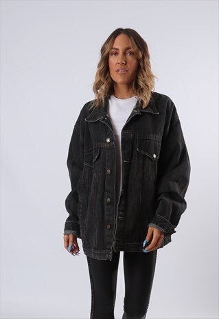 DENIM JACKET NEVADA STAR OVERSIZED FITTED UK 20 (6AU)