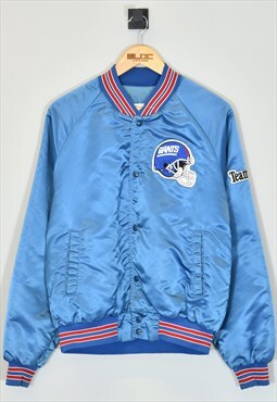 Vintage New York Giants Varsity Jacket Blue Large