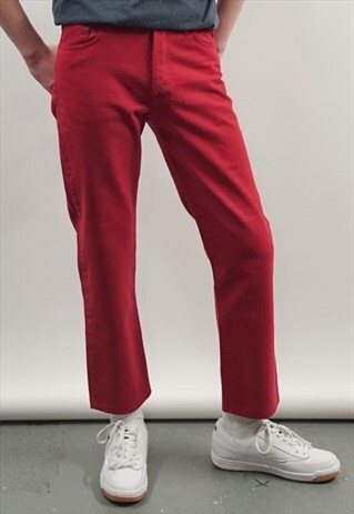 VINTAGE 90'S DARK RED JEANS