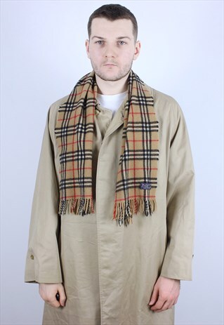 BURBERRY VINTAGE SCARF MEN ORIGINAL ENGLAND