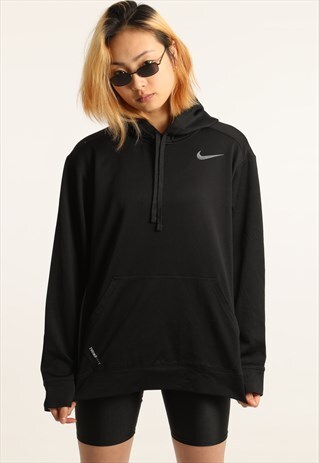 VINTAGE NIKE EMBROIDERED LOGO HOODIE