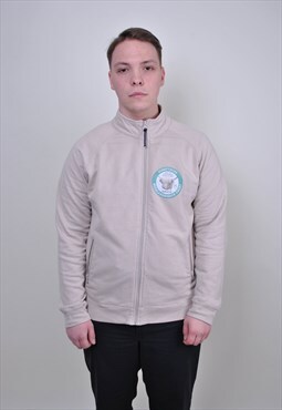 Vintage 00s zip up sweatshirt, Sheep print sweatshirt work 