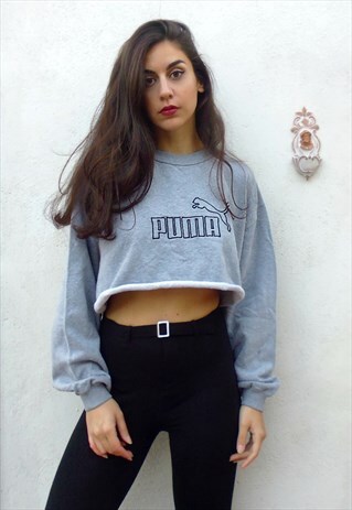 VINTAGE CROPPED PUMA SWEAT