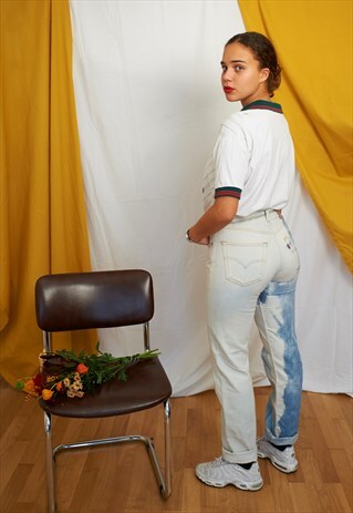 VINTAGE REWORKED CUSTOMED DENIM 501 LEVI'S TIE N DYE JEANS
