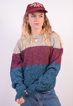 Vintage Woolrich Jumper Sweater Colourblock Multi