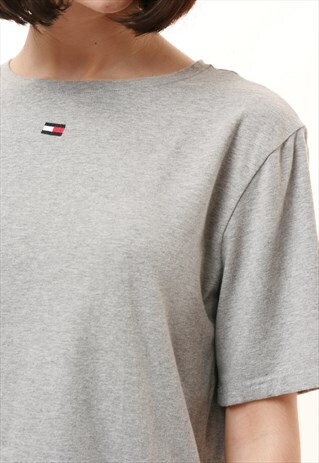 90S VINTAGE TOMMY HILFIGER GREY T-SHIRT 927