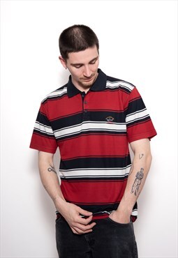 Vintage Paul & Shark Striped Polo Shirt 