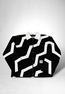 Vintage SSR Black & White ZigZag Jacket