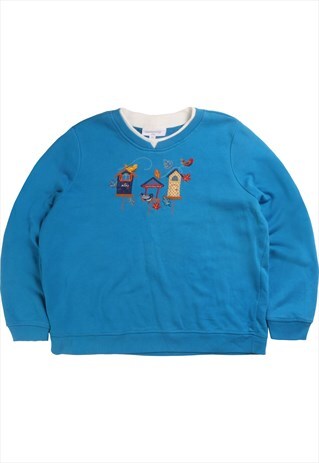 VINTAGE 90'S BRECKENRIDGE SWEATSHIRT BIRD HOUSE HEAVYWEIGHT