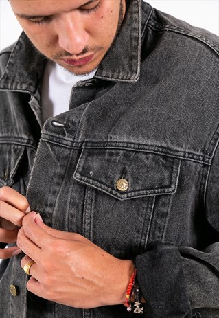 VINTAGE 80S CLASSIC GUESS DENIM JACKET / S7555