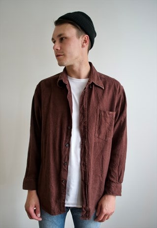 VINTAGE MEN'S PLAIN SHIRT