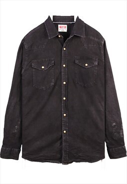 Vintage 90's Wrangler Shirt Button Up Denim Long Sleeve