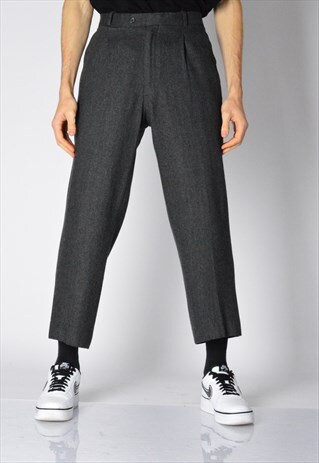 CACHAREL VINTAGE 90S GREY MINIMALIST PANTS