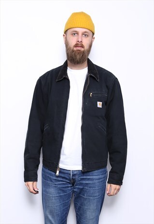 VINTAGE HEAVYWEIGHT BLACK DUCK CANVAS CARHARTT JACKET