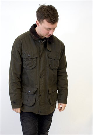 VINTAGE BARBOUR WAX JACKET.