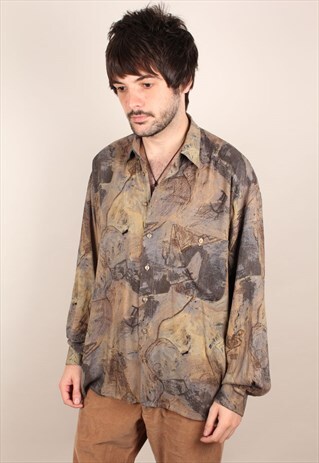 VINTAGE CRAZY PATTERN SHIRT ASM1487