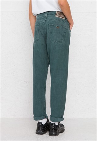 VINTAGE GREEN ARMANI DENIM JEANS