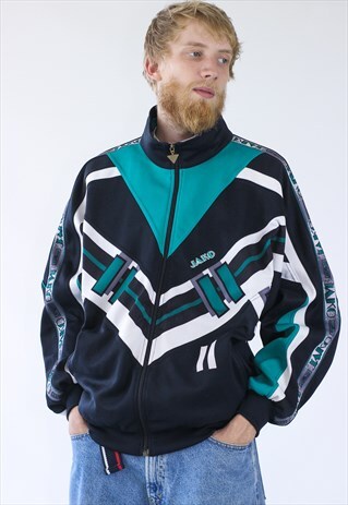 VINTAGE MENS JAKO TRACK TOP TEAM JACKET