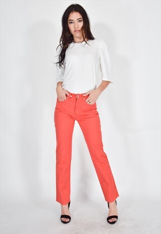 ROCCOBAROCCO ELEGANT RED TROUSERS
