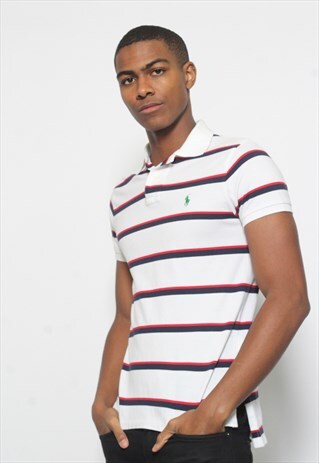 VINTAGE POLO RALPH LAUREN STRIPED POLO SHIRT