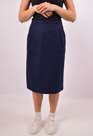 VINTAGE PENDLETON SKIRT NAVY BLUE