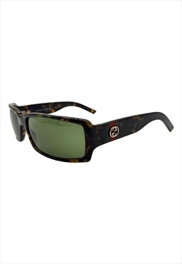 Gucci Sunglasses Rectangle GG Brown Tortoiseshell Vintage