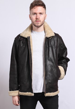 VINTAGE LEATHER AVIATOR JACKET