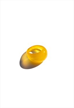 Ring Pop chunky yellow agate ring 
