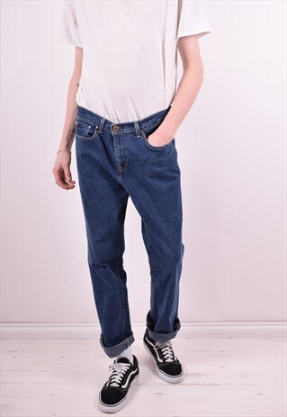 TOMMY HILFIGER MENS VINTAGE JEANS W34 L31 BLUE 90'S